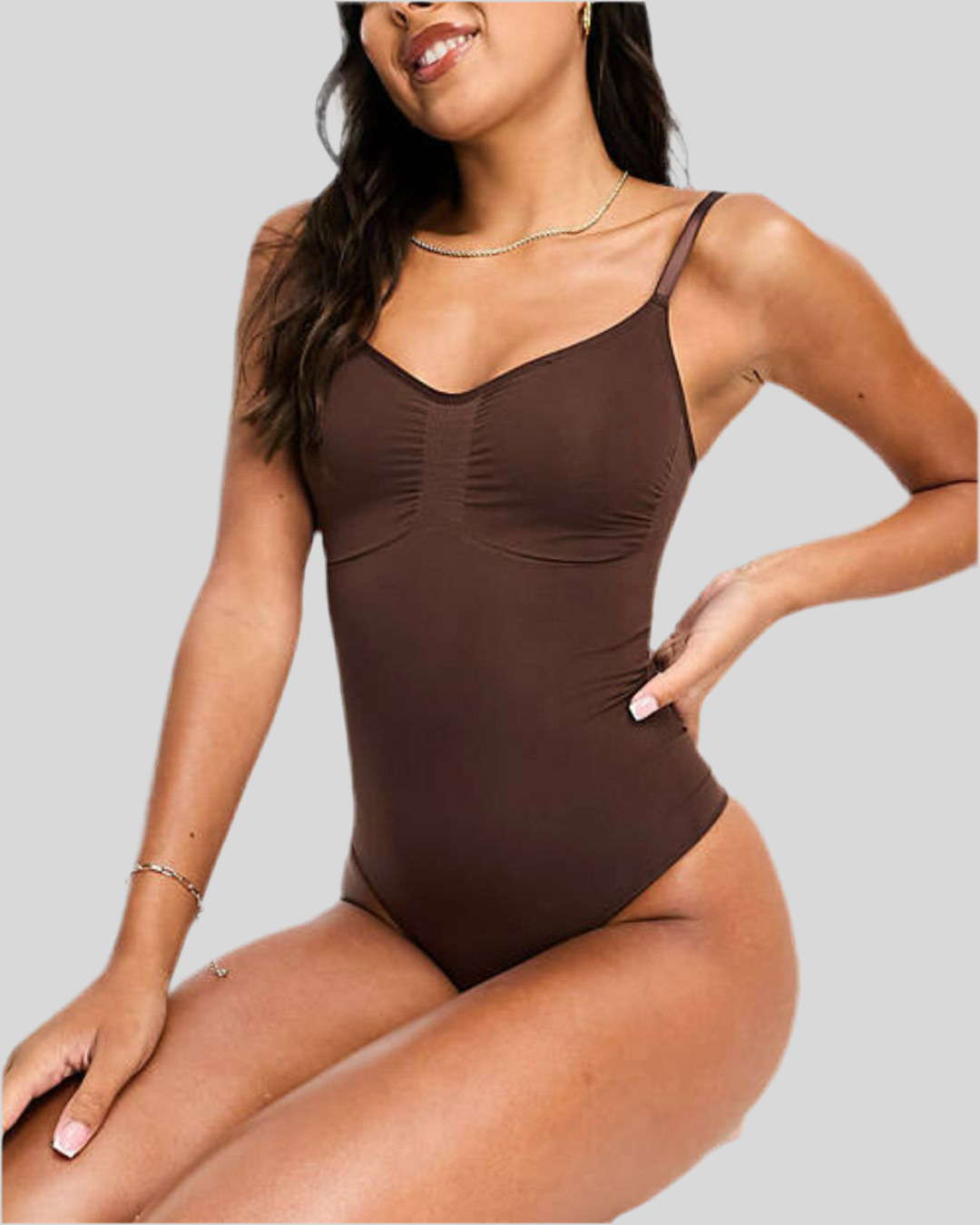 ReshapeIt Tanga Bodysuit Thermo – Wärmend & Figurformend (Braun)