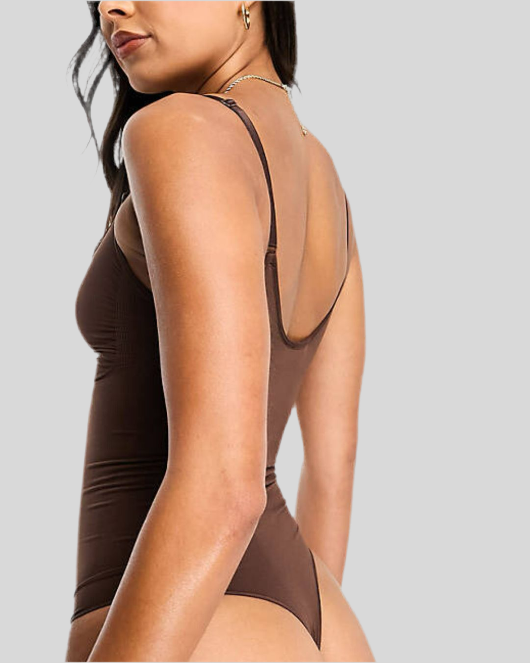 ReshapeIt Tanga Bodysuit Thermo – Wärmend & Figurformend (Braun)