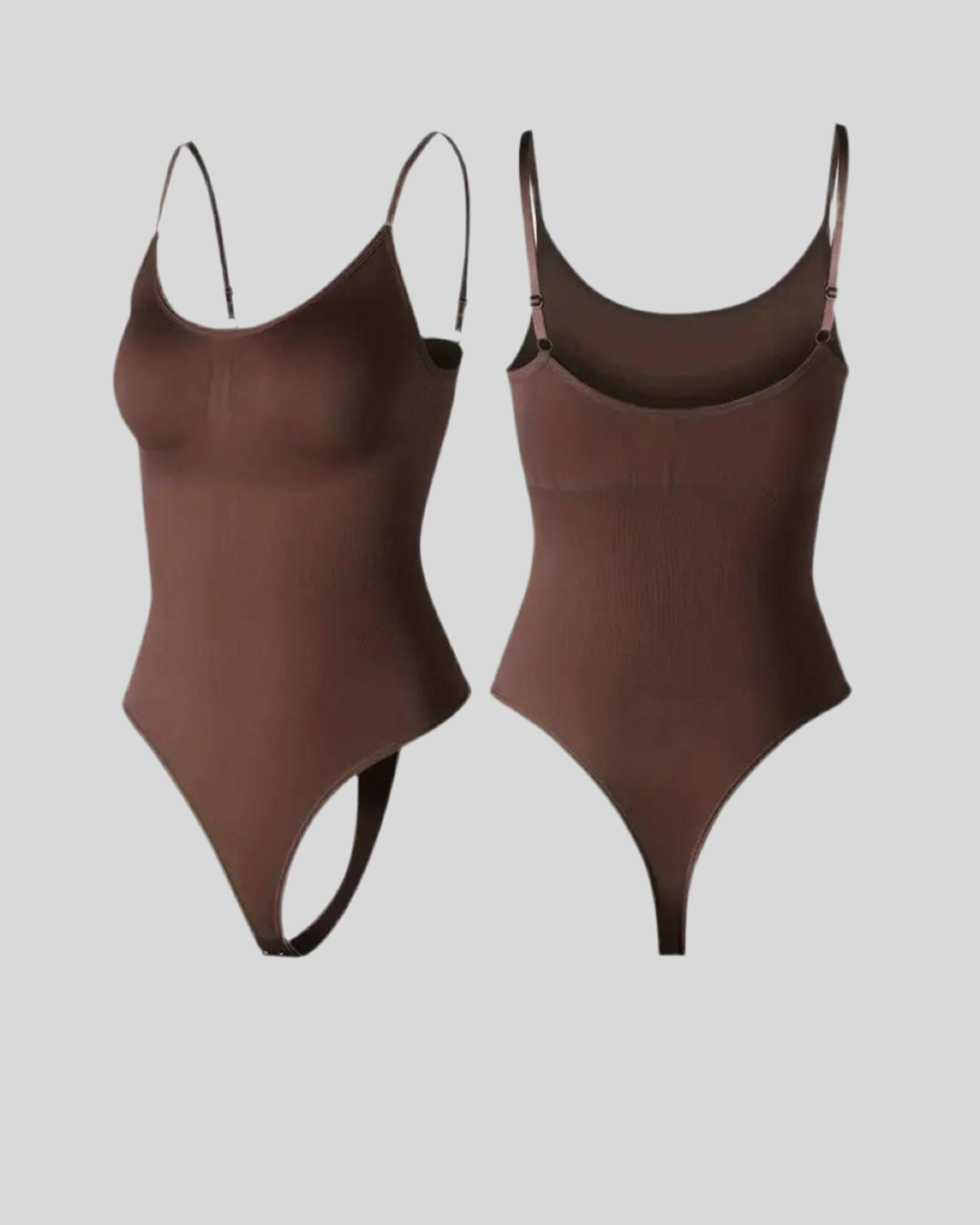 ReshapeIt Tanga Bodysuit Thermo – Wärmend & Figurformend (Braun)