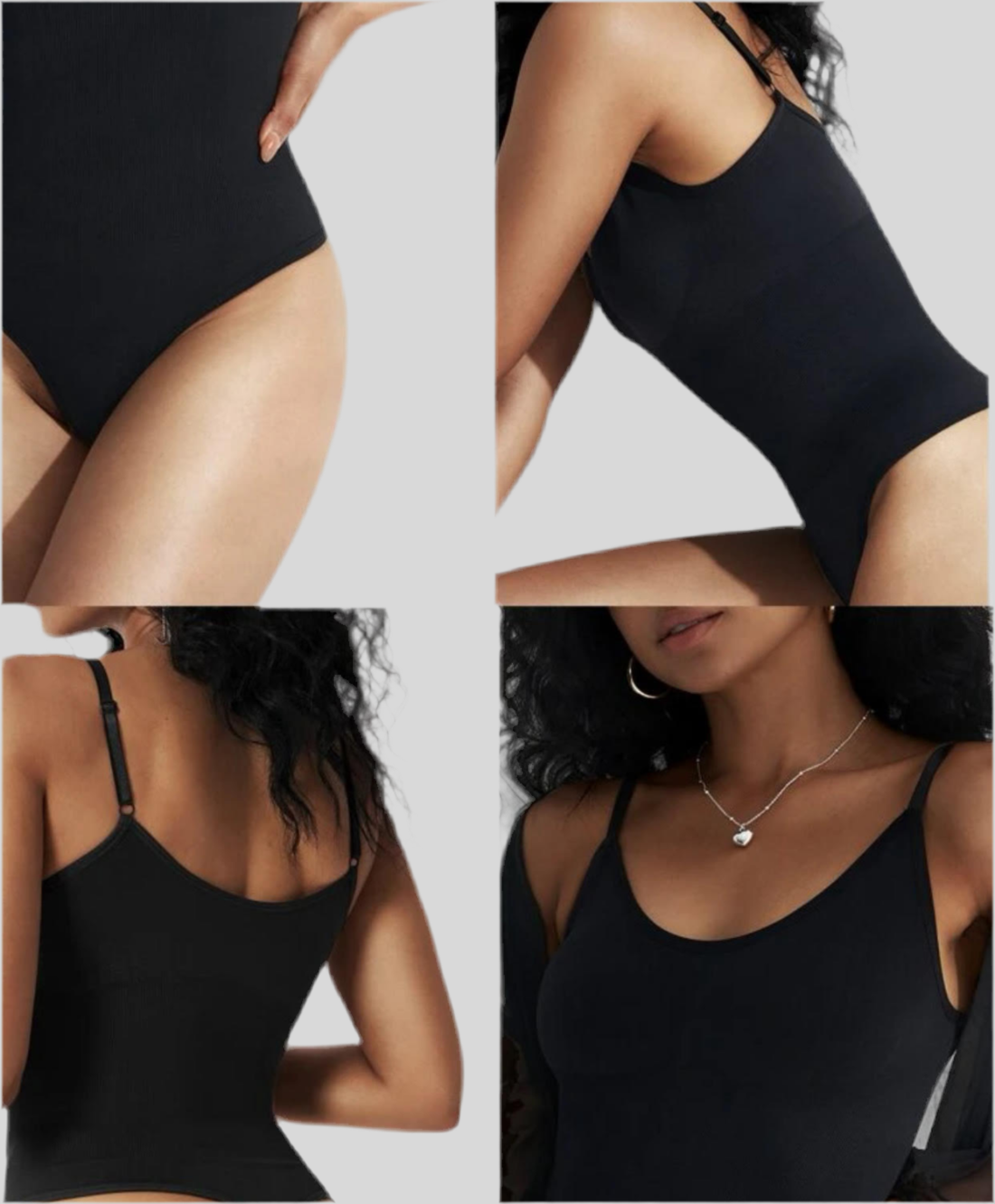 ReshapeIt™ Bodysuit Shapewear – Perfekte Passform für Taille und Bauch (Schwarz)