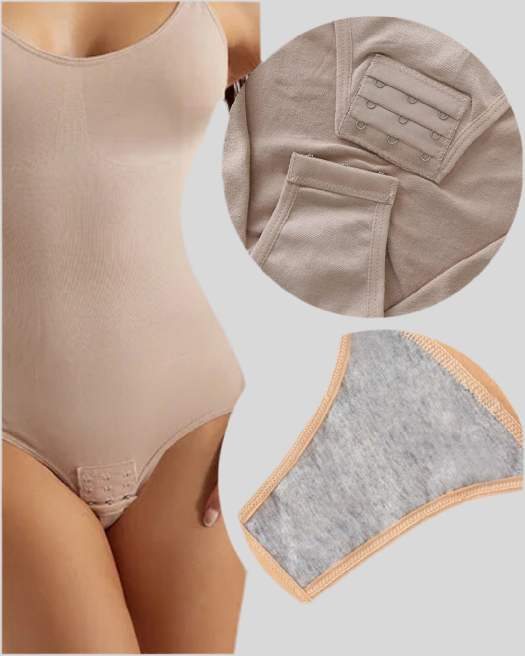 ReshapeIt™ Bodysuit Shapewear – Po-Lifting & Flacher Bauch (Beige)