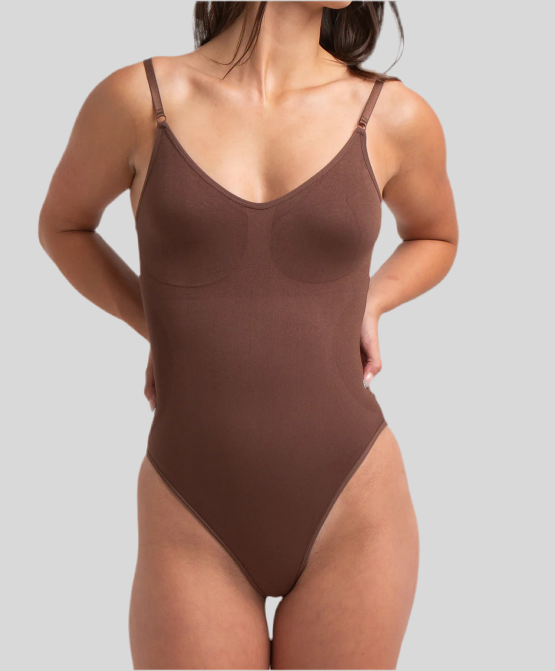 ReshapeIt™ Bodysuit Shapewear – Perfekte Passform für Taille und Bauch (Braun)