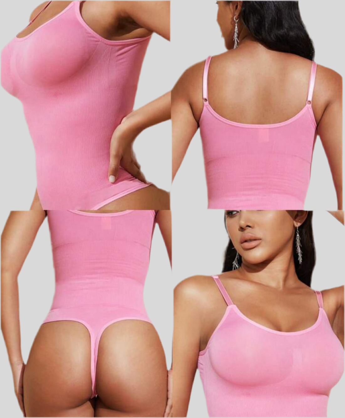 ReshapeIt™ Bodysuit Shapewear – Perfekte Passform für Taille und Bauch (Hot Pink)