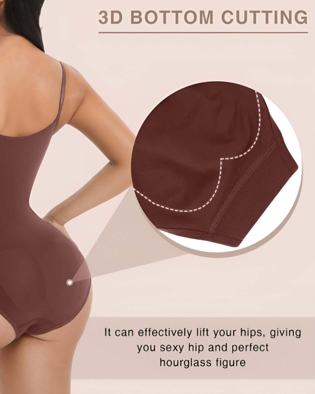 ReshapeIt Panty Bodysuit – Po-Lifting & Taillenformung (Braun)