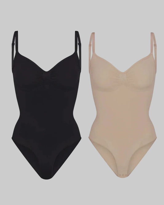 ReshapeIt™ Shapewear Bodysuit 2er-Pack – Schwarz & Beige | Figurformend & Bequem