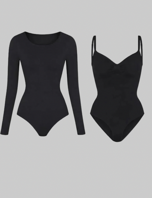 ReshapeIt™ Shapewear Body Damen 2er-Pack – Langarm & Kurzarm