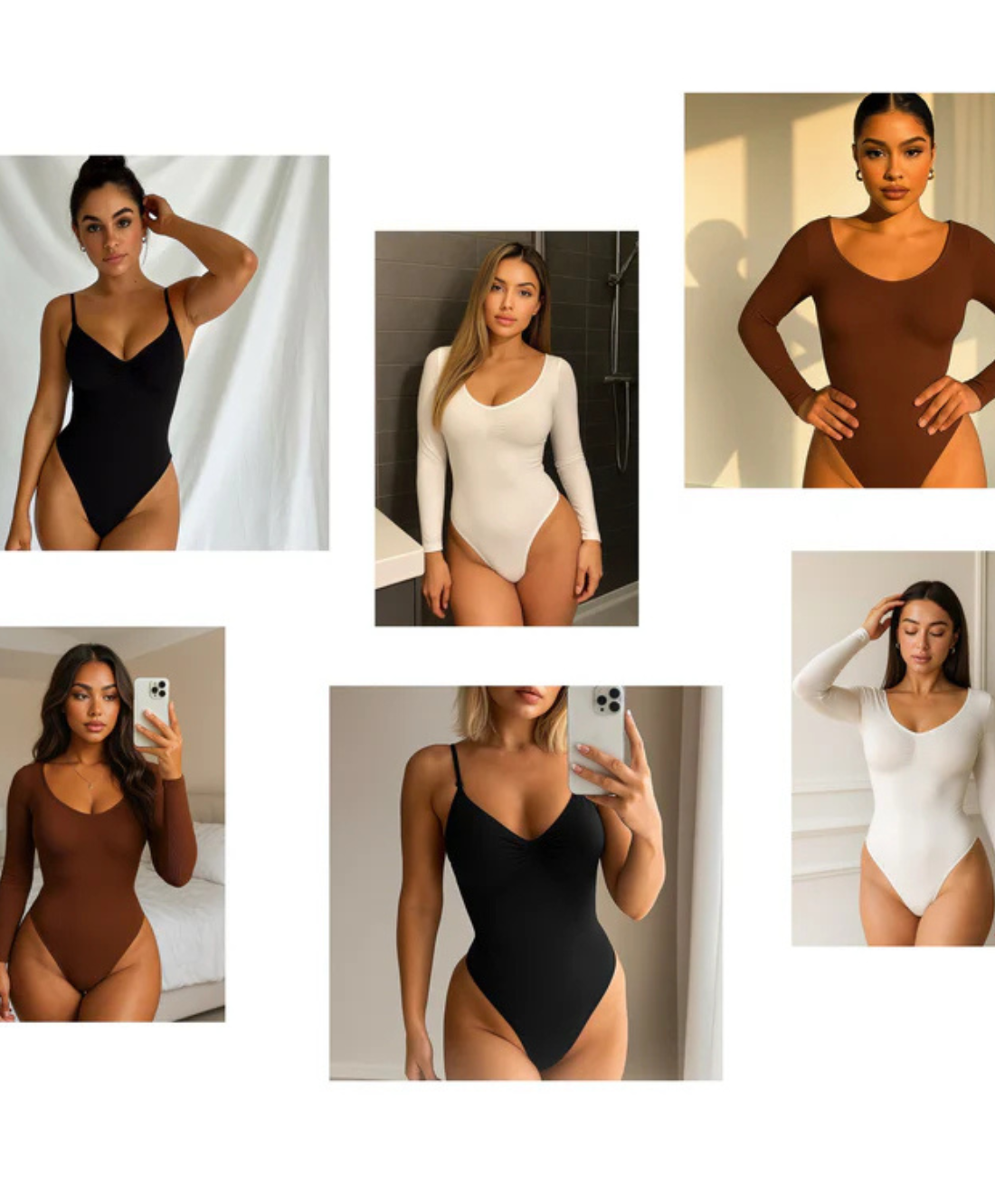 ReshapeIt™ Bodysuit Long Sleeve – Perfekte Passform für Taille und Bauch (Schwarz)