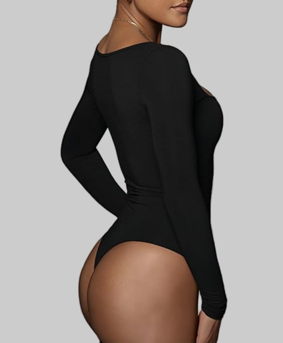 ReshapeIt™ Bodysuit Long Sleeve – Perfekte Passform für Taille und Bauch (Schwarz)
