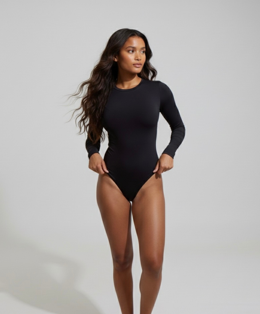 ReshapeIt™ Shapewear Langarm Body 2er-Pack – Schwarz & Elfenbeinweiß | Figurformend & Elegant