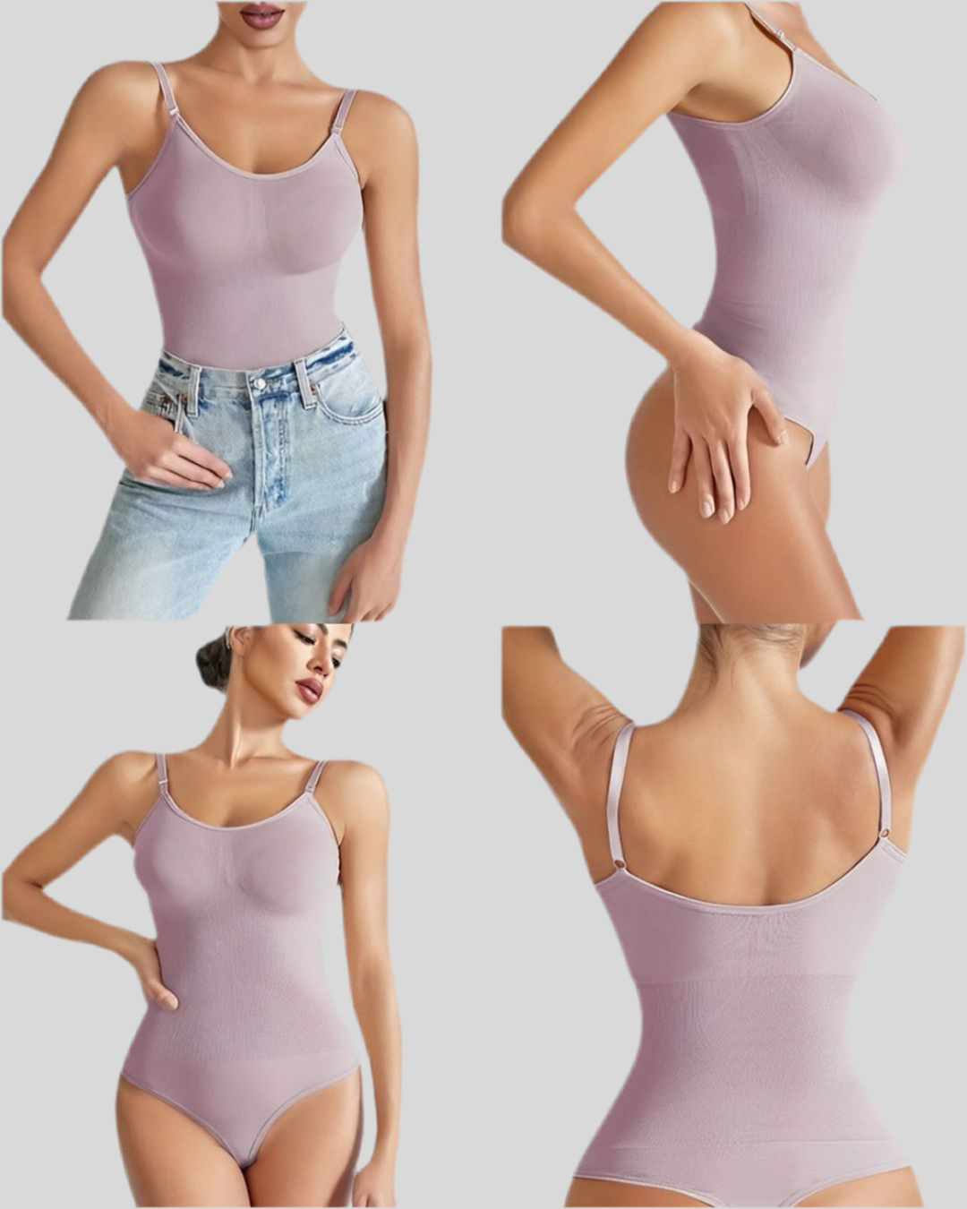 ReshapeIt Tanga Bodysuit Elegante Kompression – Sanft & Definierend (Lila)