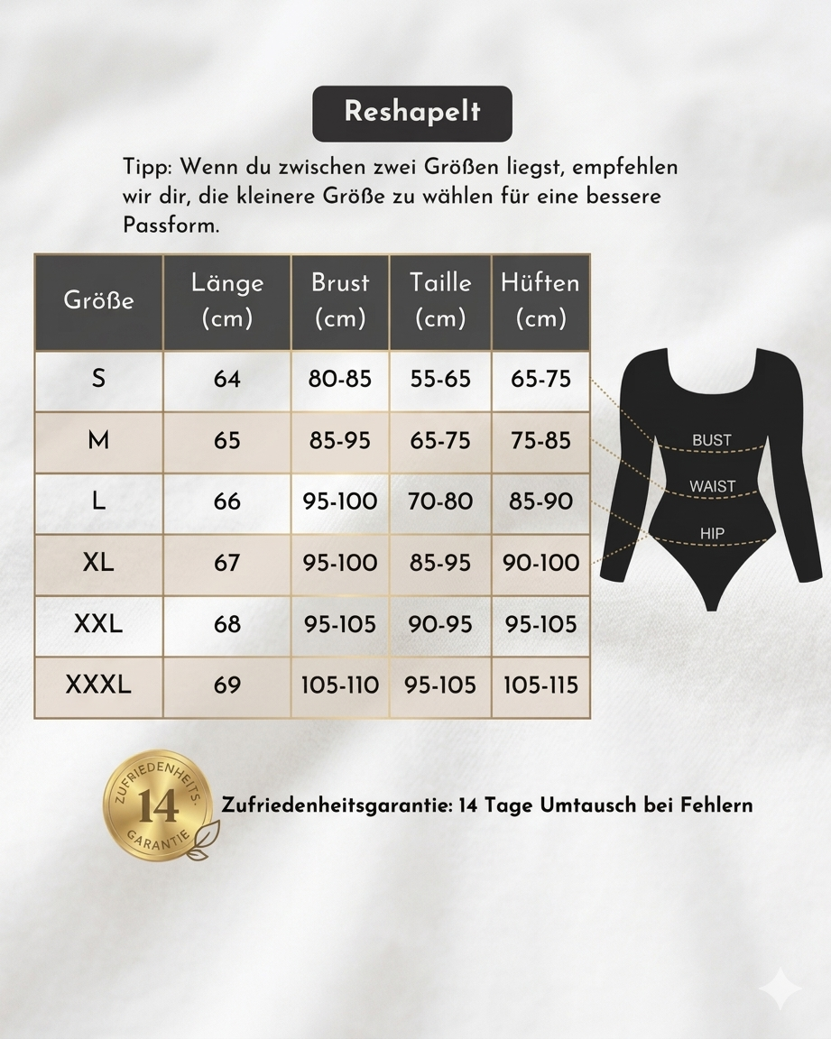 ReshapeIt™ Shapewear Langarm Body