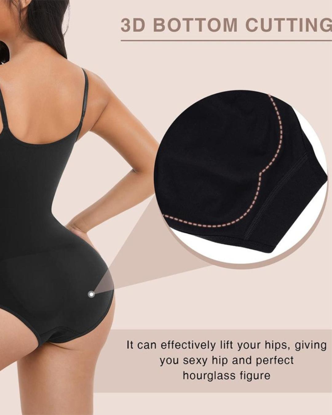 ReshapeIt Panty Bodysuit – Po-Lifting & Flacher Bauch (Schwarz)