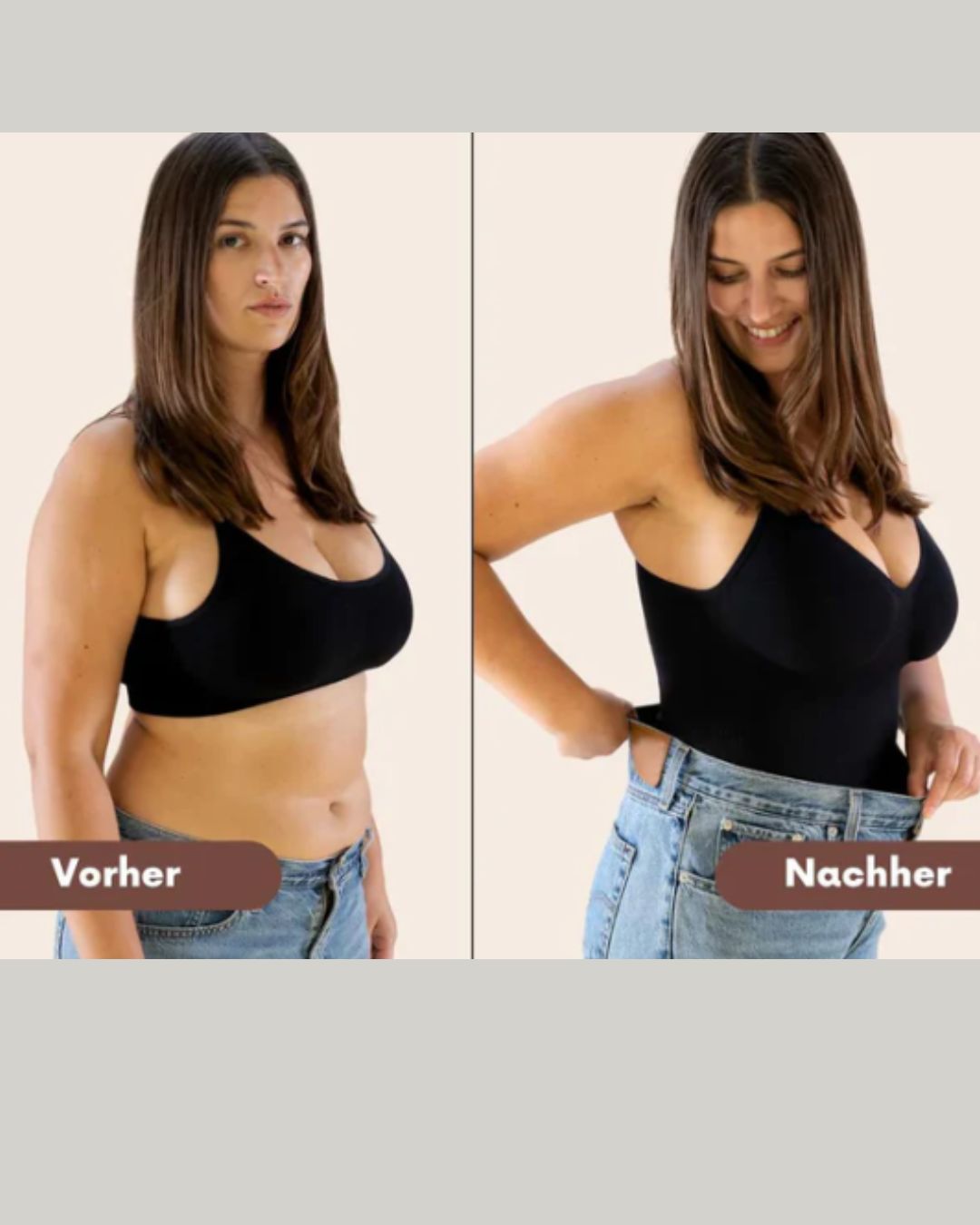 ReshapeIt™ Bodysuit Shapewear – Perfekte Passform für Taille und Bauch (Schwarz)