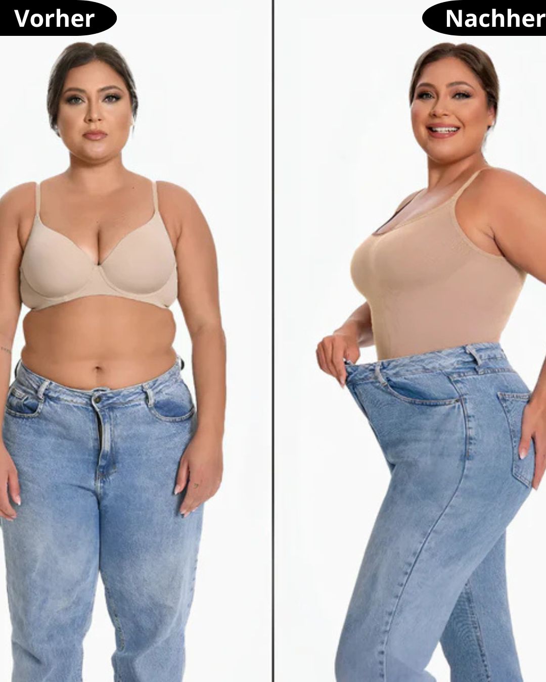 ReshapeIt™ Bodysuit Shapewear – Po-Lifting & Flacher Bauch (Beige)