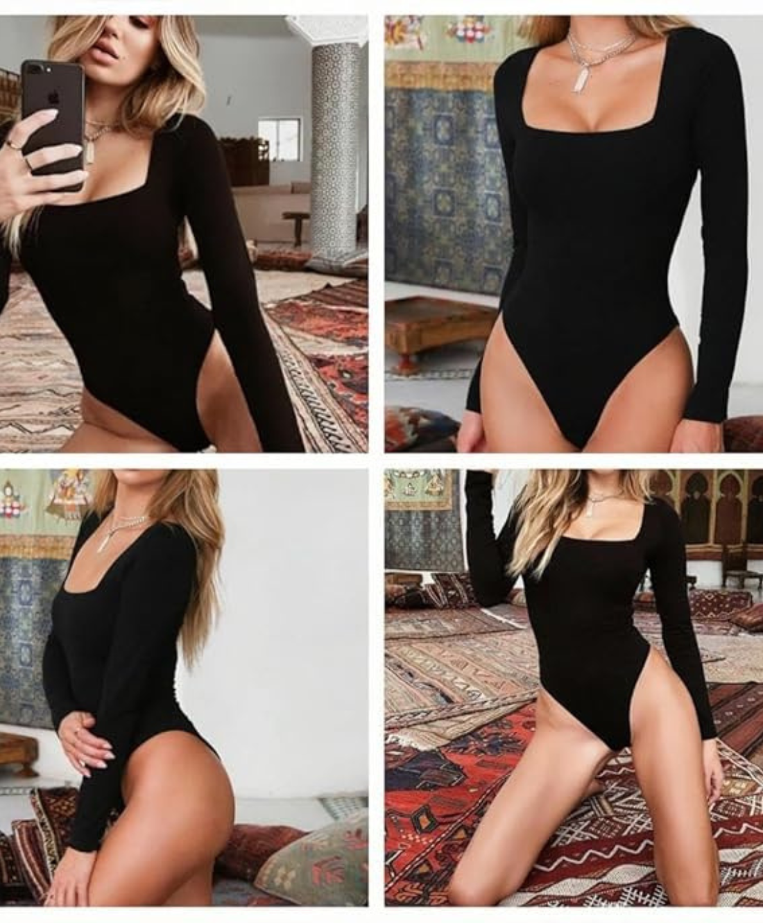 ReshapeIt™ Bodysuit Long Sleeve – Perfekte Passform für Taille und Bauch (Schwarz)